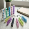 Decompression key, creative and trendy Tetris keyboard toy, pendant, keycap, keychain, key with light Application Scenario